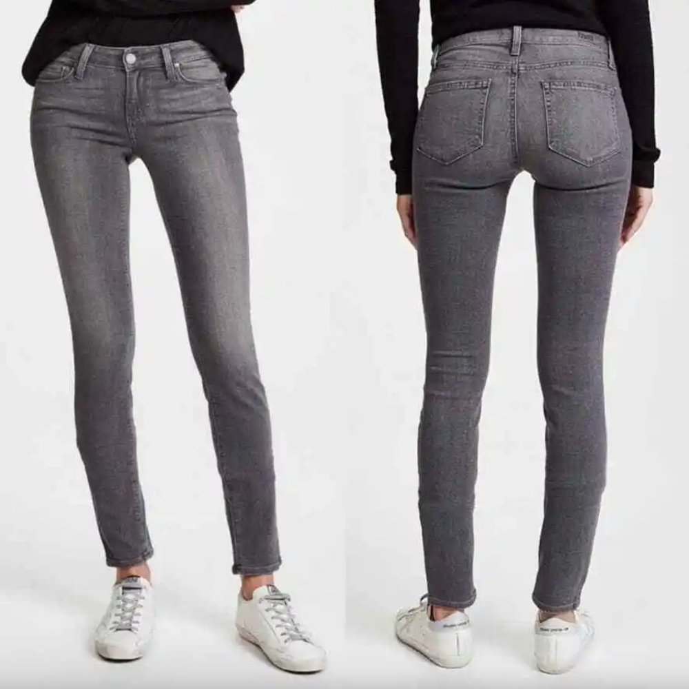 Paige Verdugo Ultra Skinny Jeans, Gray (28)